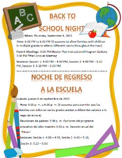 Back to School Night